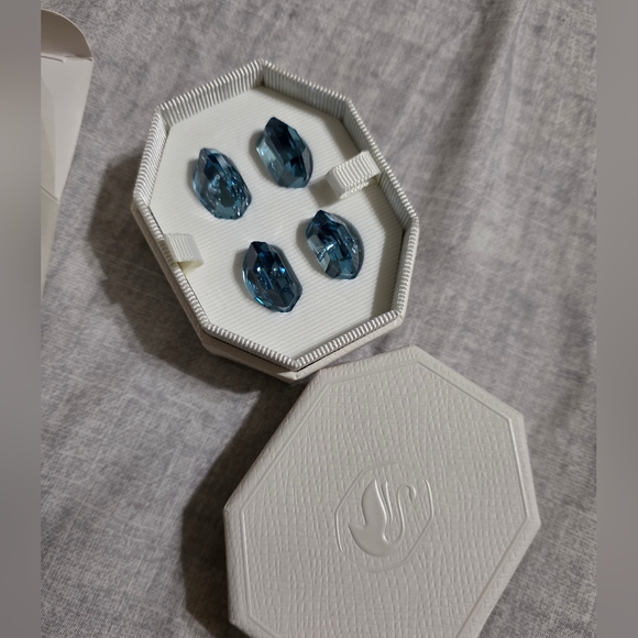 Swarovski Blue Crystal Earrings Set